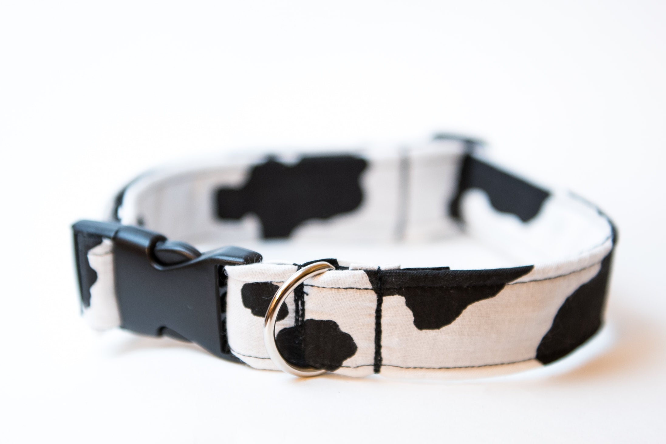 Cow print dog collar best sale